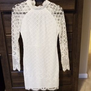 White lace dress